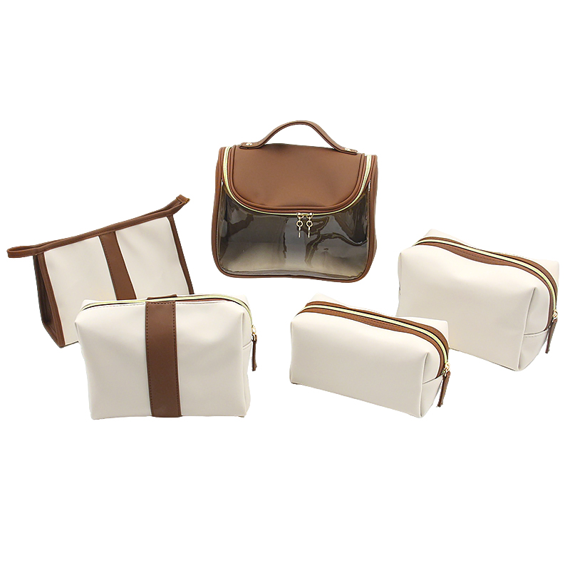 What is the best type of leather for cosmetic bags ensuring durability and luxury appearance?